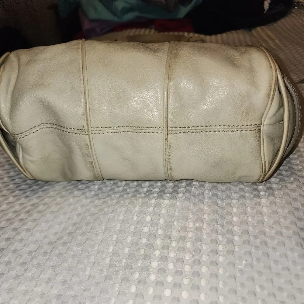 KOOBA EUC WOMEN'S CREAM LEATHER SHOULDER HOBO BAG